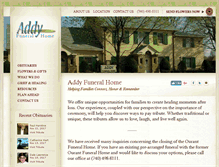 Tablet Screenshot of addyfuneralhome.com